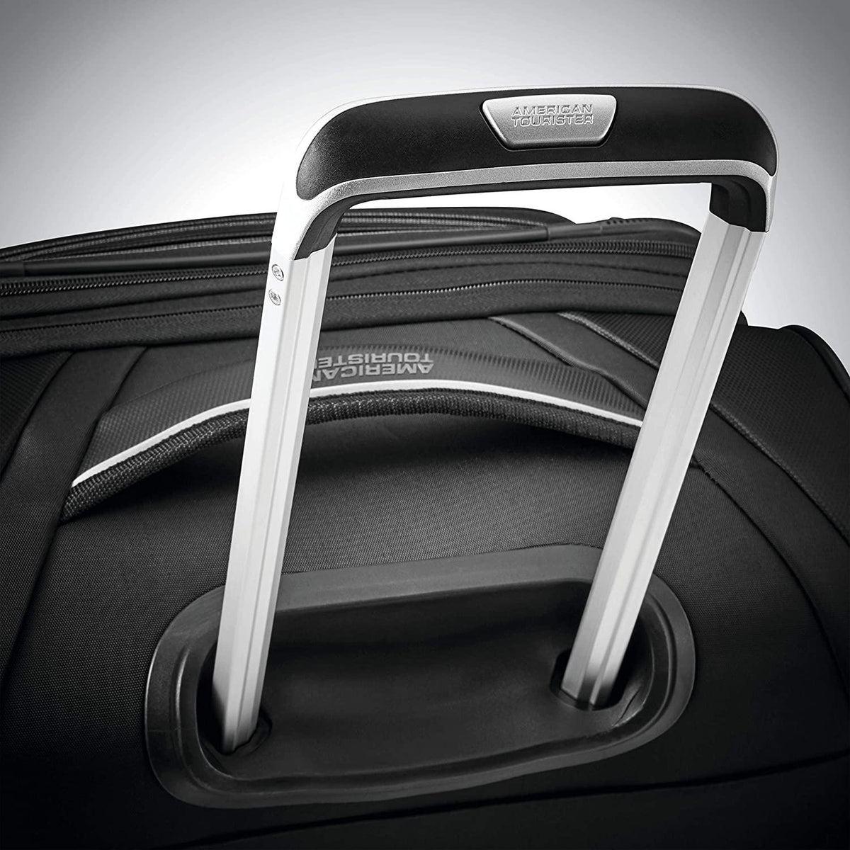 Zoom Turbo Softside Expandable Spinner Wheel Luggage, Black, Checked-Large 28-Inch