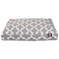 Majestic Pet Navy Trellis Medium Rectangle Indoor Outdoor Pet Dog Bed with Removable Washable Cover Products