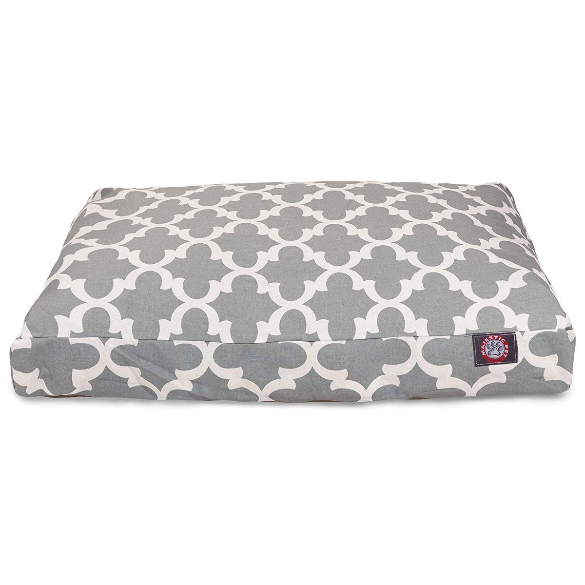 Majestic Pet Navy Trellis Medium Rectangle Indoor Outdoor Pet Dog Bed with Removable Washable Cover Products