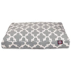 Majestic Pet Navy Trellis Medium Rectangle Indoor Outdoor Pet Dog Bed with Removable Washable Cover Products