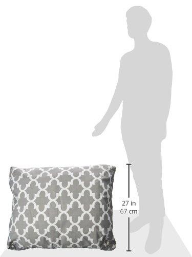 Majestic Pet Navy Trellis Medium Rectangle Indoor Outdoor Pet Dog Bed with Removable Washable Cover Products