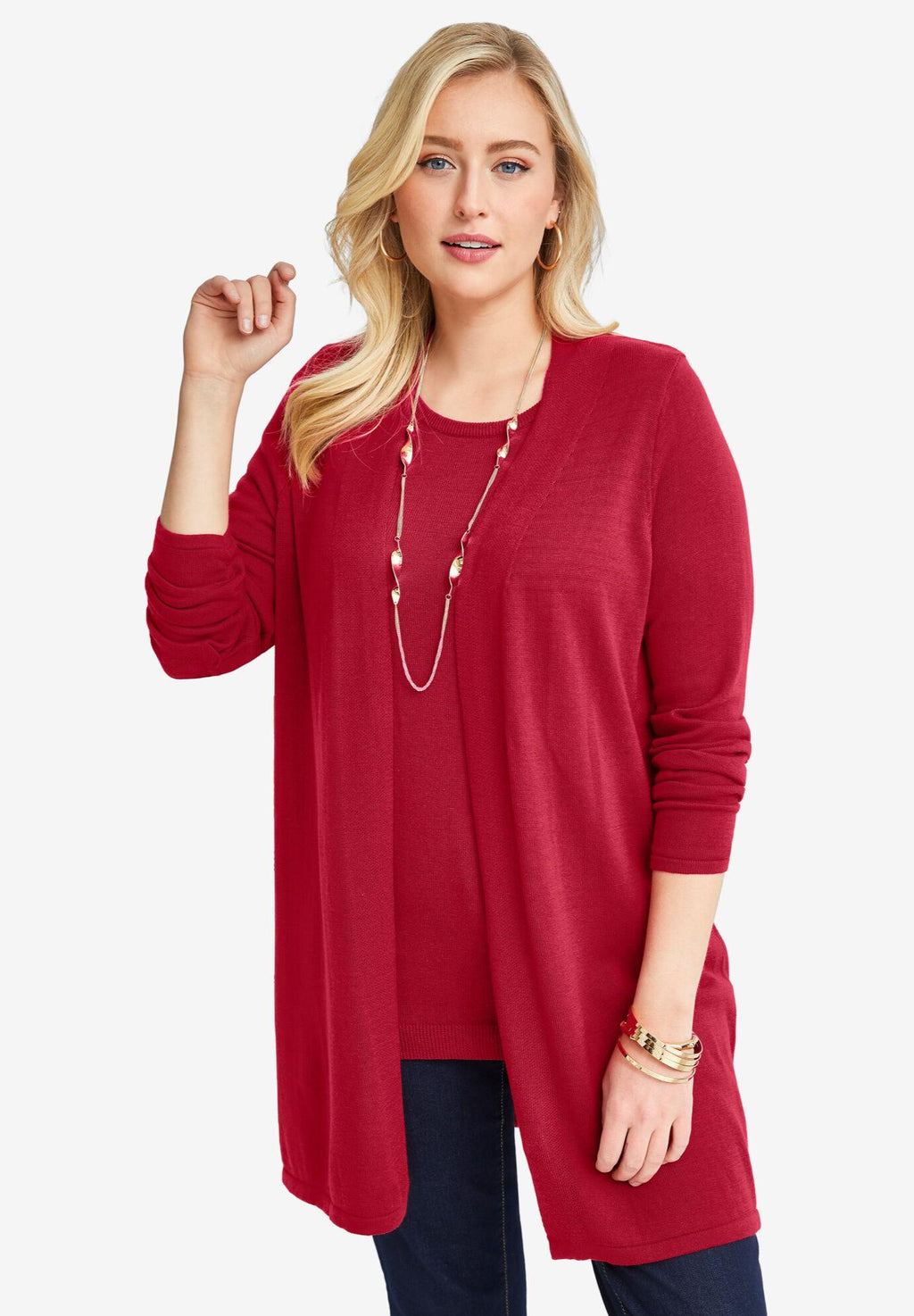 fine gauge cardigan topper