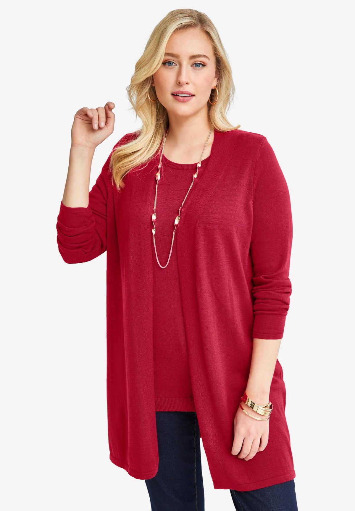 fine gauge cardigan topper