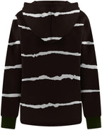 Womens Shirts Long Sleeve Drawstring Pullover Sweatshirts Hoodies Valentine's Day Apparel Striped Casual Tops Pullover