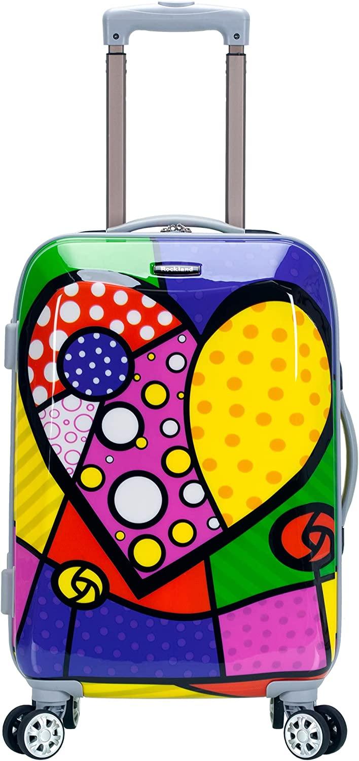 Departure Hardside Spinner Wheel Luggage Set, Heart, 2-Piece (20/28)