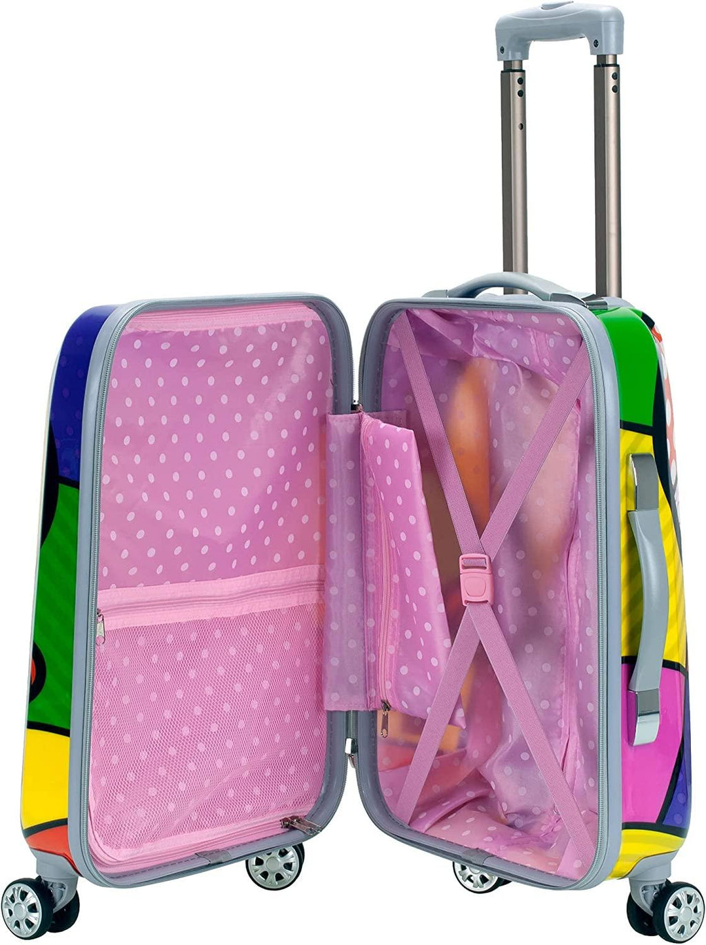 Departure Hardside Spinner Wheel Luggage Set, Heart, 2-Piece (20/28)
