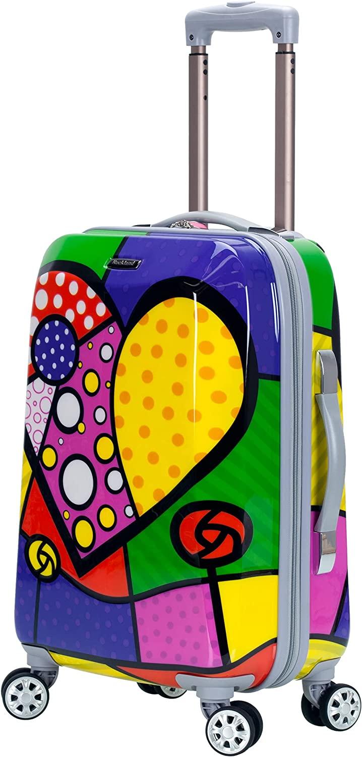 Departure Hardside Spinner Wheel Luggage Set, Heart, 2-Piece (20/28)