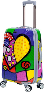 Departure Hardside Spinner Wheel Luggage Set, Heart, 2-Piece (20/28)