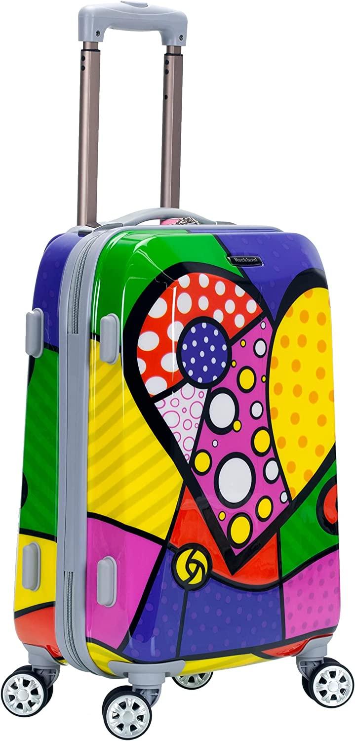 Departure Hardside Spinner Wheel Luggage Set, Heart, 2-Piece (20/28)