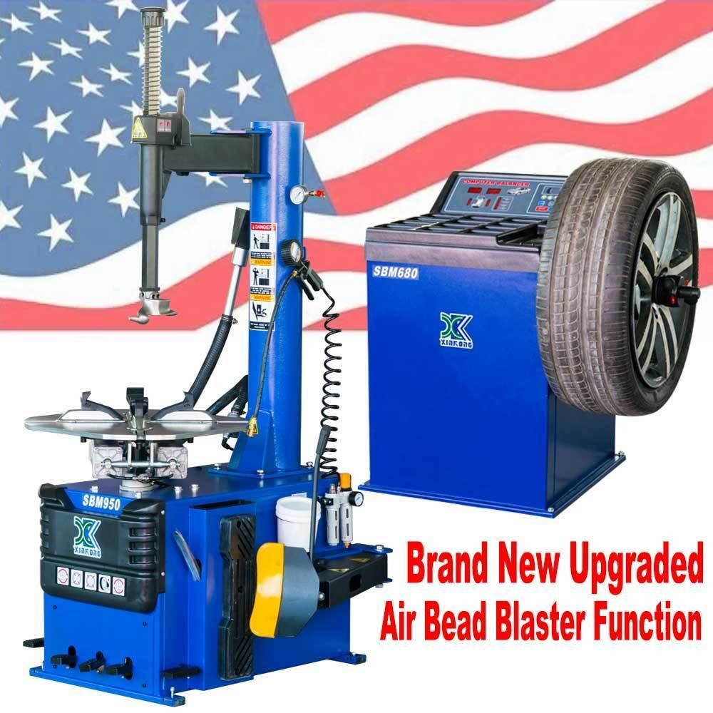 1.5 HP Tire Changer Wheel Changers Machine r Rim Clamp Combo 950 680