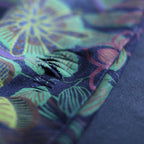 Loose Vintage Printed Zipper Jumpsuit
