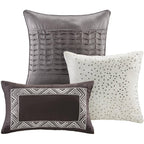 Home Essence Harmony 6PC Woven Jacquard Quilted Coverlet Bedding Set