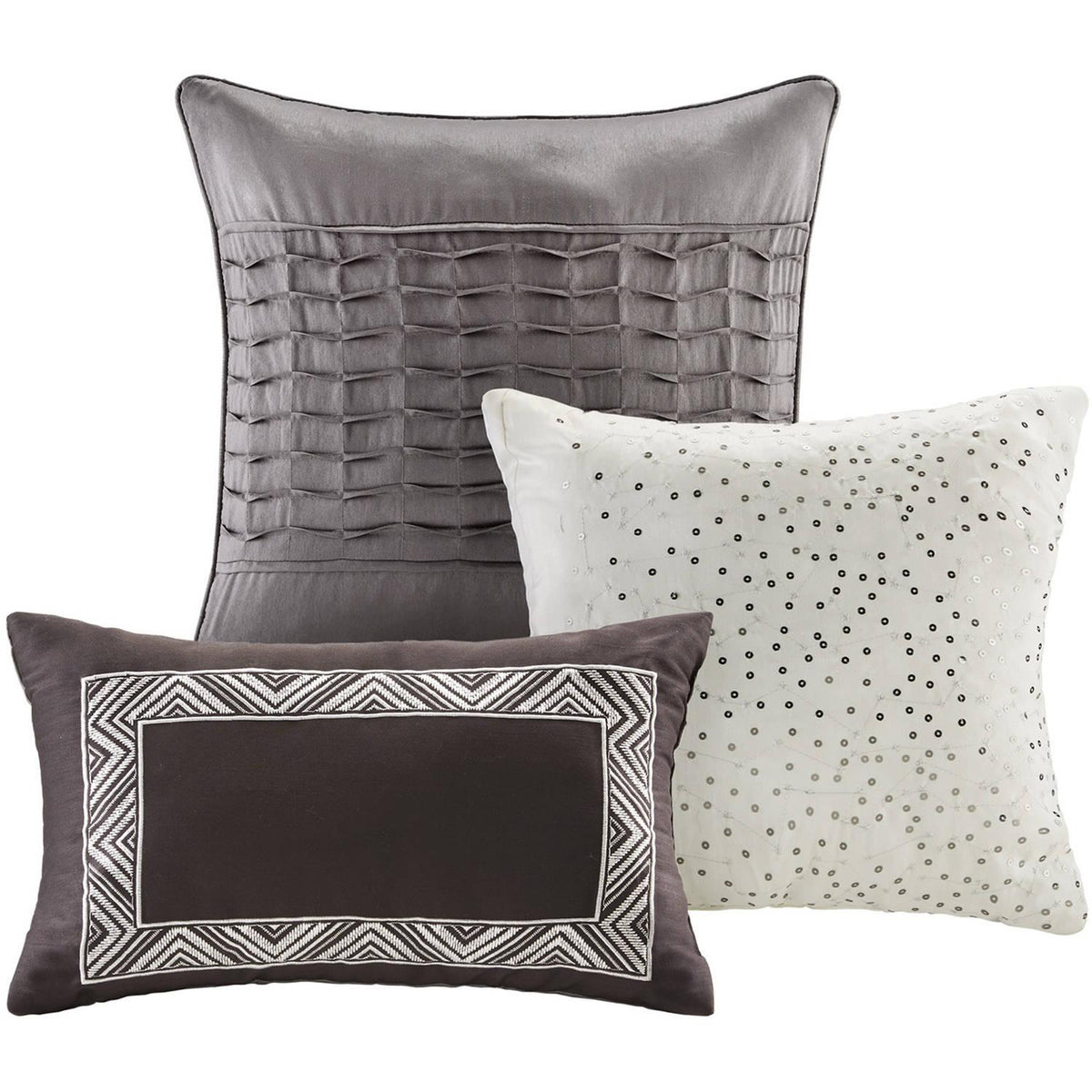 Home Essence Harmony 6PC Woven Jacquard Quilted Coverlet Bedding Set