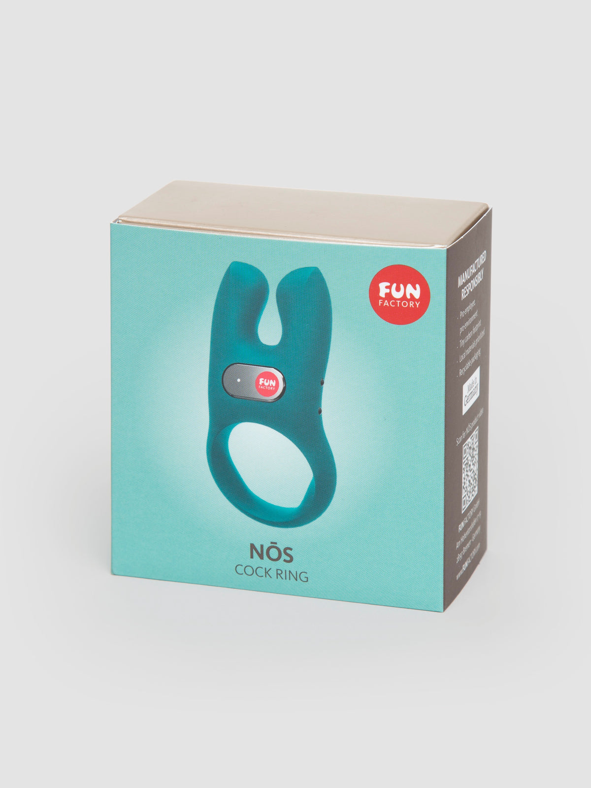 Fun Factory NOS Couple's Silicone Cock Ring, Blue