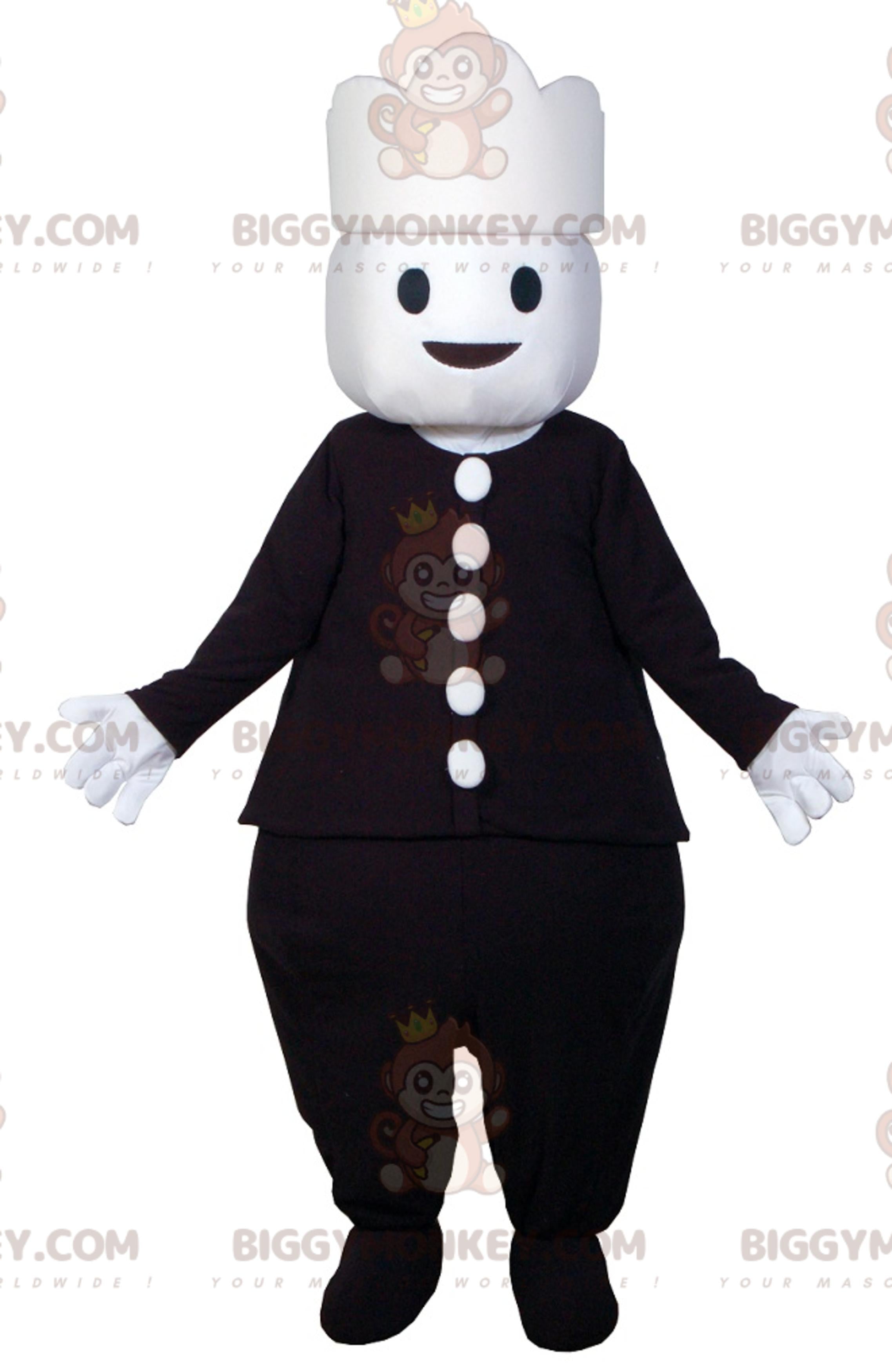 BIGGYMONKEYmascot costume dressed in black. BIGGYMONKEYPlaymobil Mascot Costume