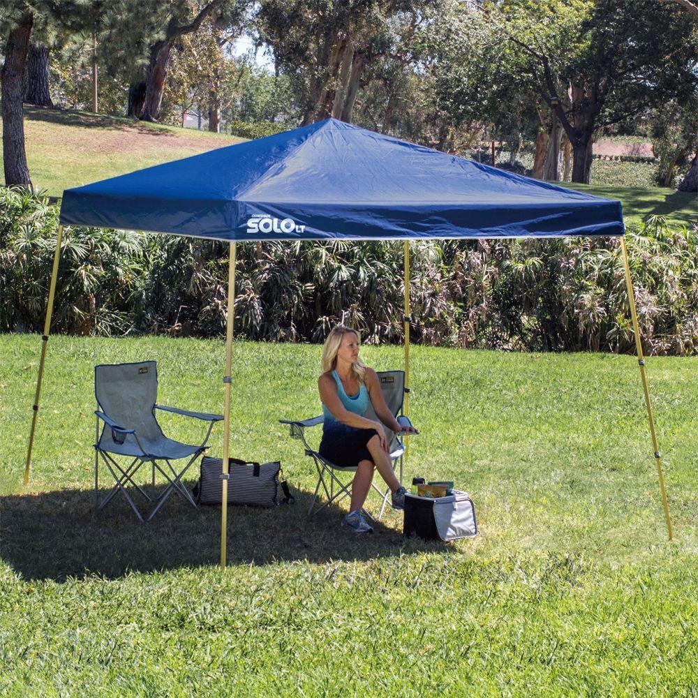10 ft. x 10 ft. Blue Aluminum Compact Instant Canopy