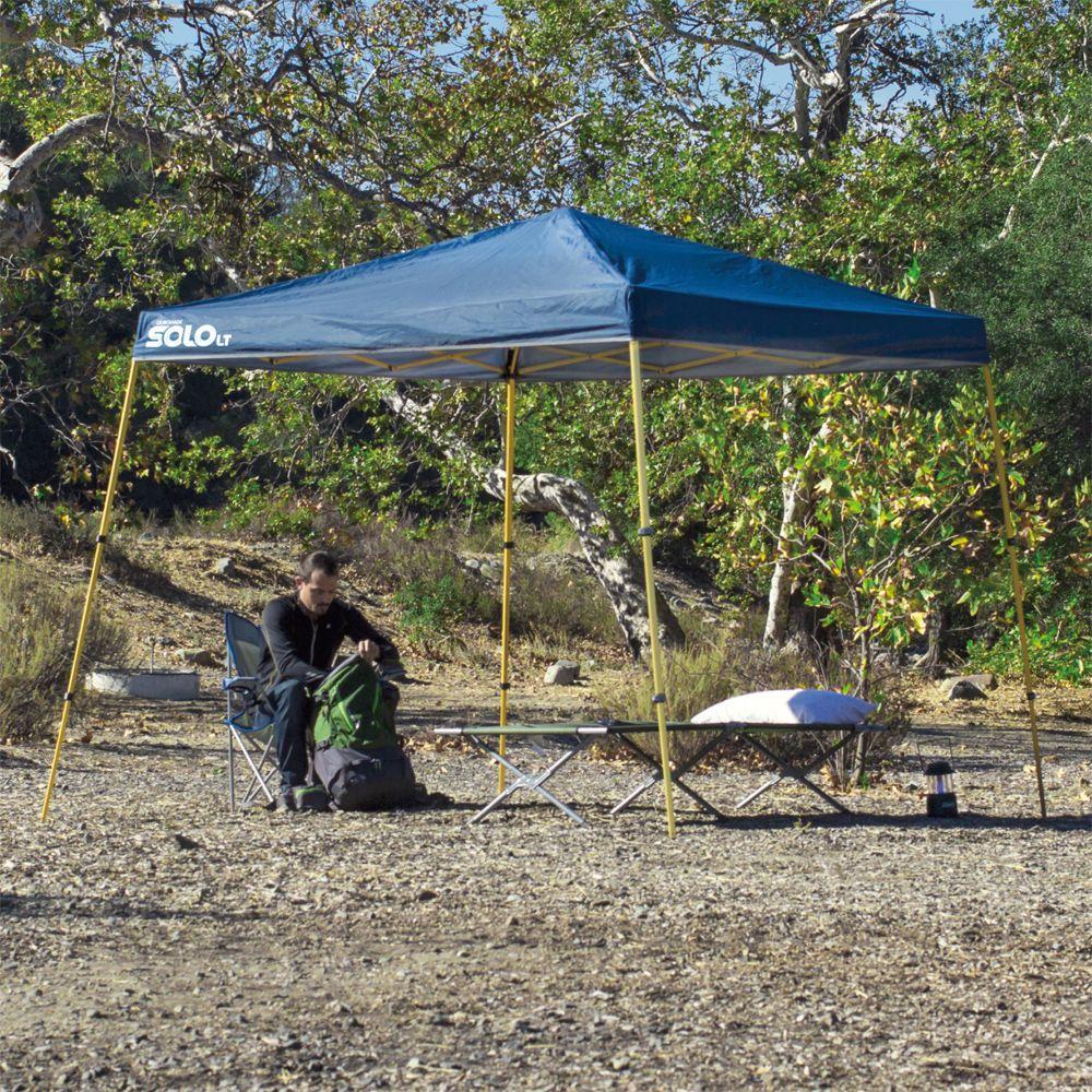 10 ft. x 10 ft. Blue Aluminum Compact Instant Canopy