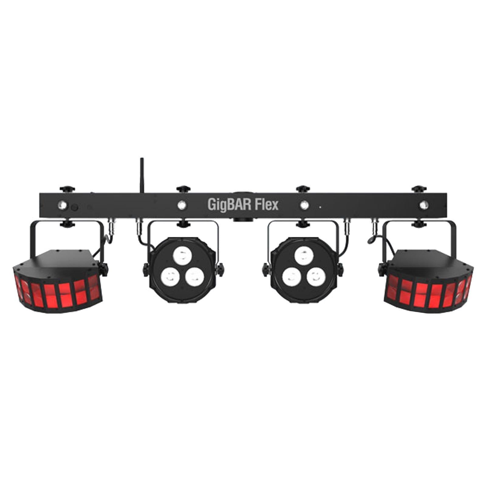 Chauvet DJ GigBar Flex Pack-n-Go Effect Lighting System with Fog Machine &amp; Tripod Stand Package