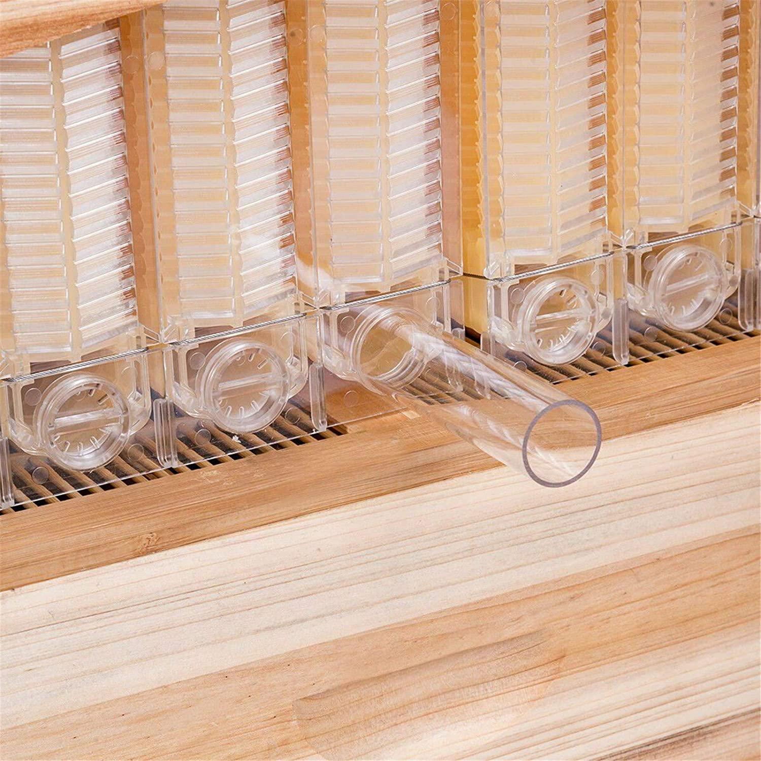 tberar wooden flow hive beehive house kit with 7pcs auto beehive frame comb, beekeeping wooden house beehive boxes, beehives and supplies starter kit for beekeepers