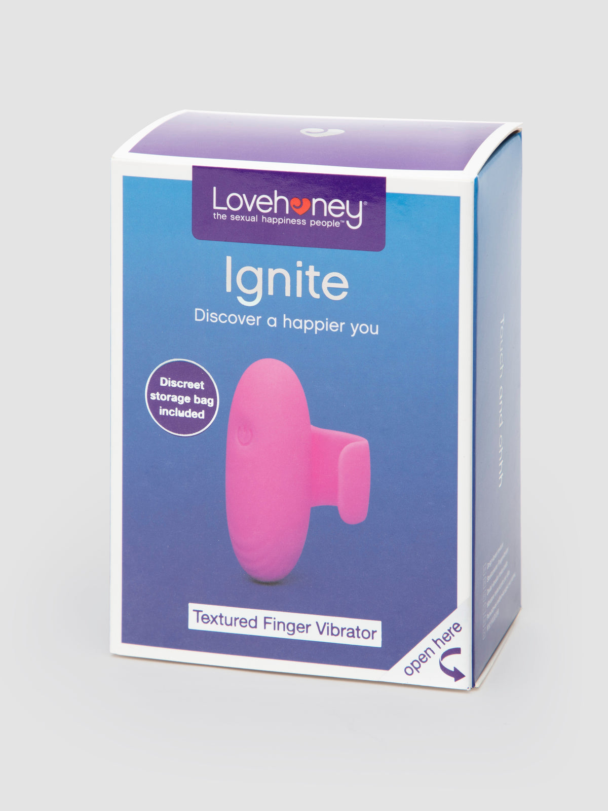 Lovehoney Ignite 20 Function Textured Finger Vibrator, Pink