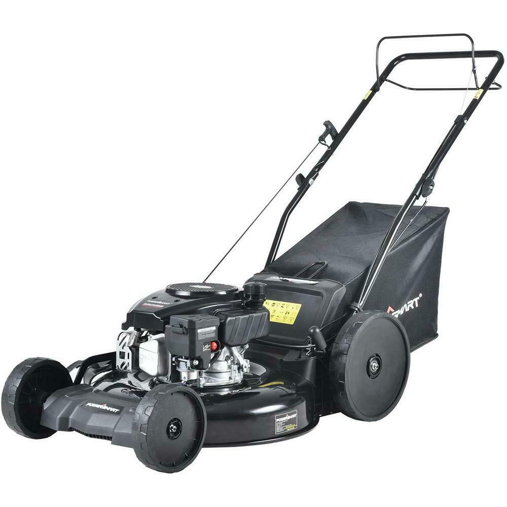 Walk Behind Lawn Mower Steel Self Propelled Gas Stamped Deck Pull Cord Start