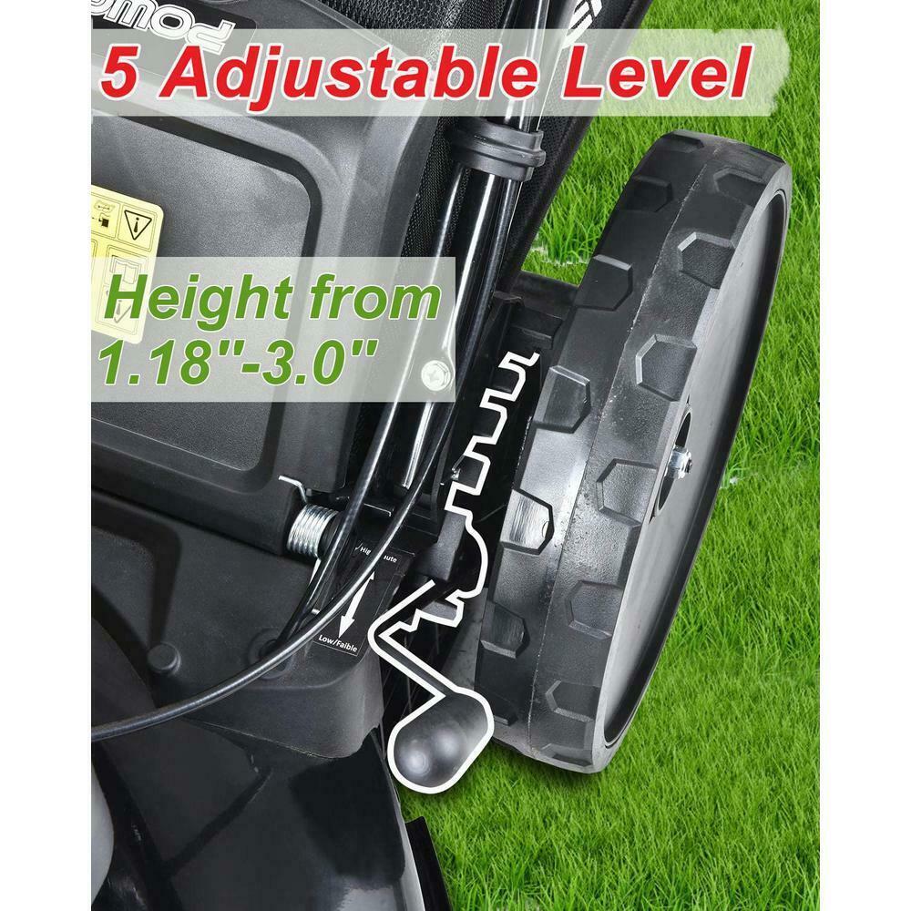 Walk Behind Lawn Mower Steel Self Propelled Gas Stamped Deck Pull Cord Start
