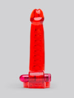 Double Penetrator Cock Ring Anal Vibrator Strap-On, Red