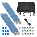 Trampoline Enclosure Set to Fits 14 ft. Round Frames, for 4 or 8 W-Shaped Legs -Set Includes: Net, Poles &amp; Hardware Only