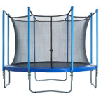 Trampoline Enclosure Set to Fits 14 ft. Round Frames, for 4 or 8 W-Shaped Legs -Set Includes: Net, Poles &amp; Hardware Only