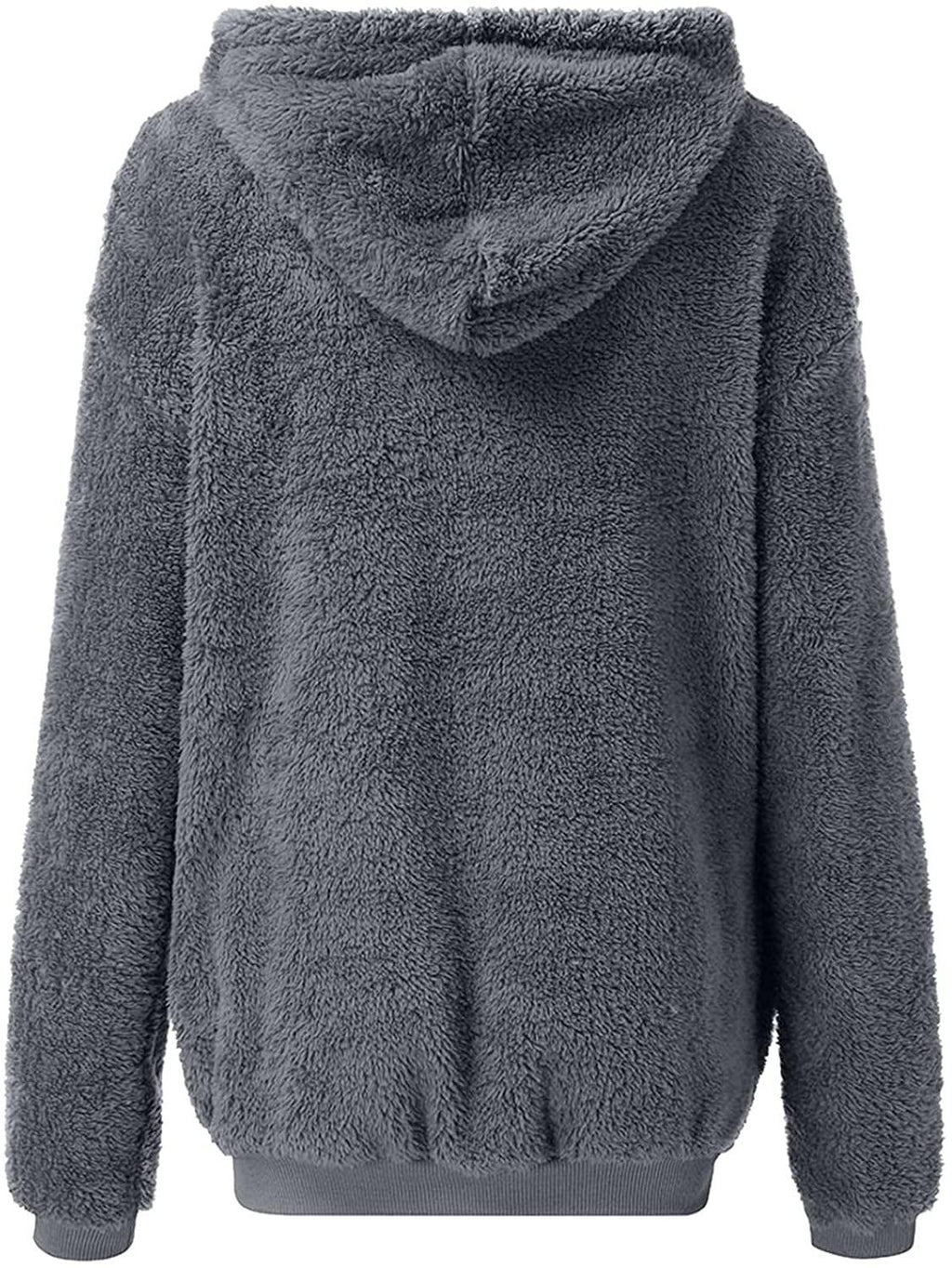 Women's Casual Zip up Hoodies Long Tunic Sweatshirts Jackets Fashion Plus Size Hoodie with Pockets