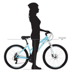 Schwinn GTX 2 Bicycle-Color:Light Blue,Size:700C,Style:Women's Cross-Commuter
