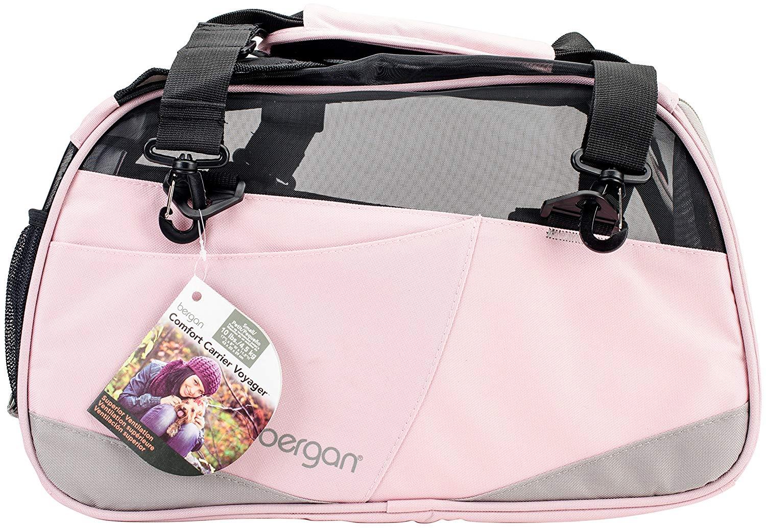 Bergan Voyager Pet Carrier in Pink &amp; Gray