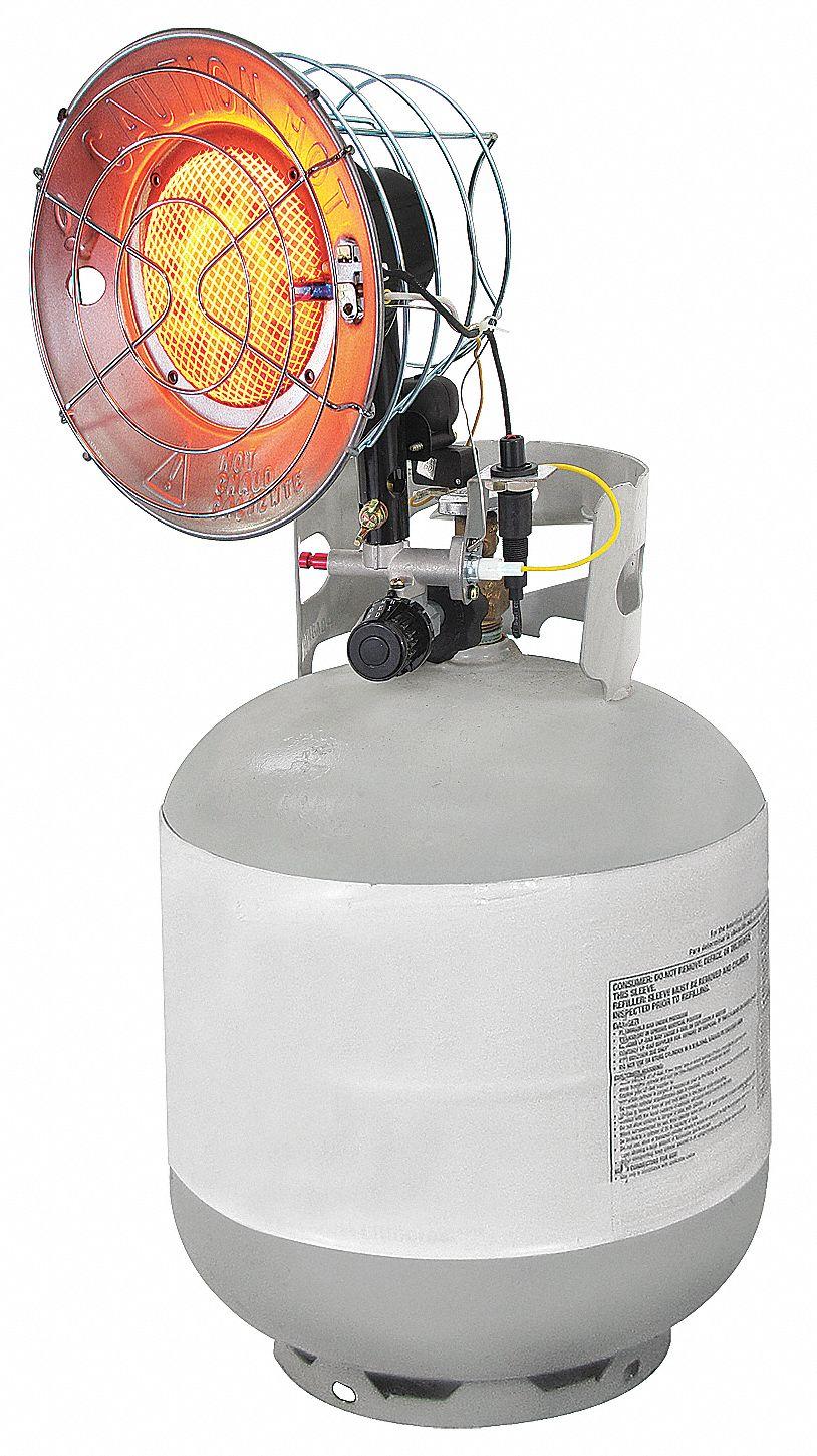 Dayton Tank Top Portable Gas Heater,15000BtuH  5RCC0