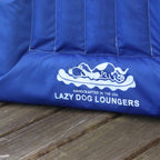 The Better Options Company Blue Lazy Dog Pool Lounger and Lake Raft Floating River Swim Mat for Big Dogs Up to 110 Pounds, Large