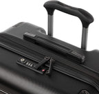 Roundtrip Hardside Expandable Luggage, TSA Lock, 8 Spinner Wheels, Hard Shell Polycarbonate Suitcase, Black, 2-Piece Set (21/25)