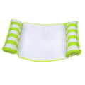 Aqua Leisure Supersized Floating Party Plank Platform, Green Stripe &amp; Monterey Inflatable 4-in-1 Pool Hammock Floating Lounger,