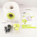 Ready Set Fetch Automatic Tennis Ball Launcher Dog Toy | Dog Puppy Toys Tennis Ball Launcher | Automatic Fetching Throwing Machine Pet Ball Throwing Device | Play Fetch Conveniently Comes With 3 Balls