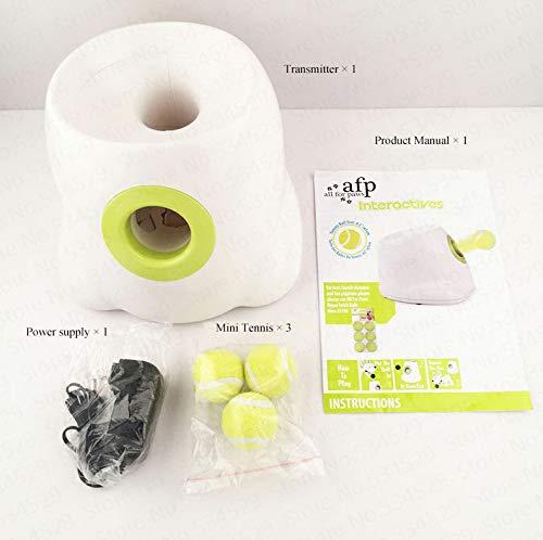 Ready Set Fetch Automatic Tennis Ball Launcher Dog Toy | Dog Puppy Toys Tennis Ball Launcher | Automatic Fetching Throwing Machine Pet Ball Throwing Device | Play Fetch Conveniently Comes With 3 Balls