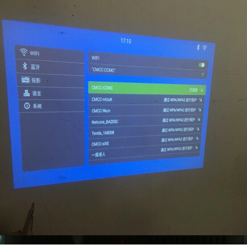smart 4k projector 5g wifi usb 1080p home cinema apps online movie tv battery