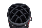 Majek Men's Black Red Golf Bag 9 inch 14-way Friendly Separator Top