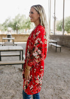 floral kimono cardigan