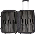 Up to 12 Bottles &amp; All Purpose Wine Travel Suitcase (Black)