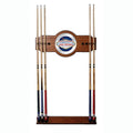 Las Ve 30 in. Wooden Billiard Cue Rack with Mirror