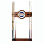 Las Ve 30 in. Wooden Billiard Cue Rack with Mirror
