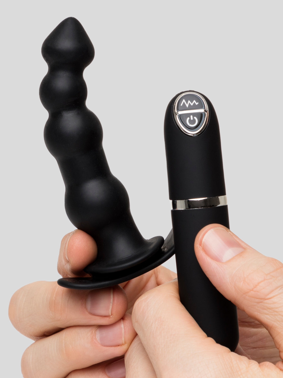 Dash 10 Function Silicone Vibrating Butt Plug 4 Inch, Black