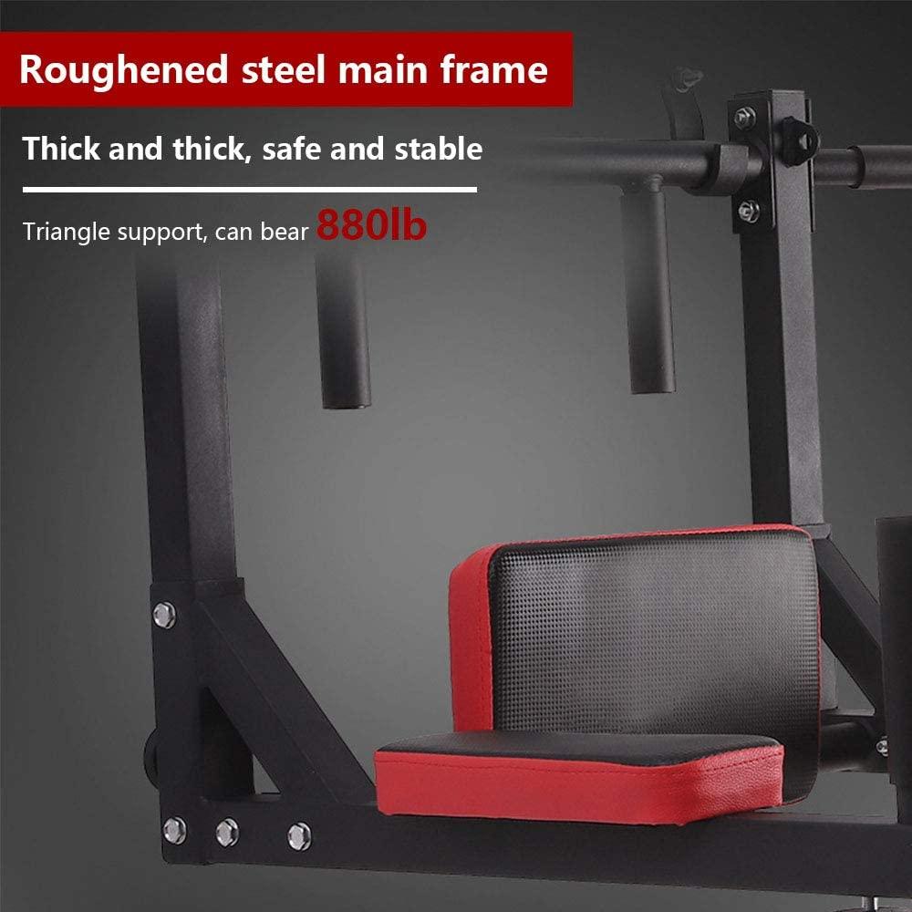 PLKO Wall Mount Pull Up Bar Wall Mounted Body Press Pull Up Bar Gym Chin-Up for Upper Body Workout