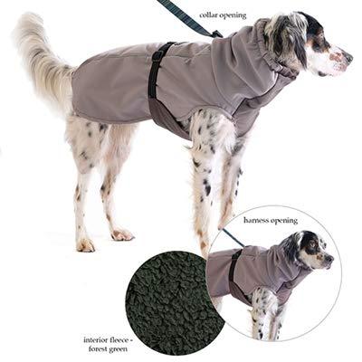 Gold Paw Winter Paw Dog Coat  Soft, Warm Dog Clothes, Stretchy Pet Jacket  Machine Washable, Eco Friendly  All Season, Silver, Size 22