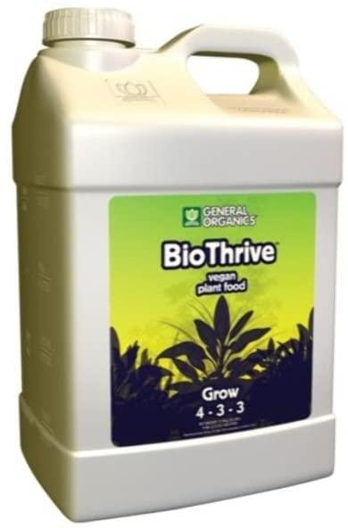 general hydroponics hgc726804 general organics biothrive grow hydroponic nutrient fertilizer, 2.5 gallon