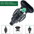 XLEVE 10 Pieces 1/2" Male Thread Garden Agricultural Irrigation Sprayers 180degree Rotating Nozzle Long Distance Spray Lawn Irrigation Sprinklers