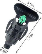 XLEVE 10 Pieces 1/2" Male Thread Garden Agricultural Irrigation Sprayers 180degree Rotating Nozzle Long Distance Spray Lawn Irrigation Sprinklers